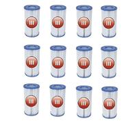 Set 12 cartucce Filtro Compatibile Intex 29000 e Bestway 58012