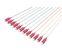 SET 12 CAVI PIGTAIL FIBRA OTTICA COLORATI CONNETTORI SC OM4 50/125 SIMPLEX