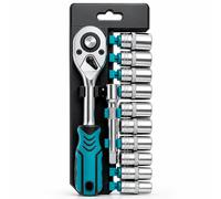 Set 12 Chiavi a Bussola 1/2" con Cricchetto e Prolunga 125 mm VHT02527