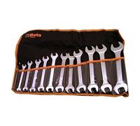 Set 12 chiavi a forchetta doppia Beta 55/B12 in Acciaio Cromato