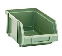 Set 12 contenitori a bocca di lupo in PST AU - L 108 x H 75 x P 167 - Verde