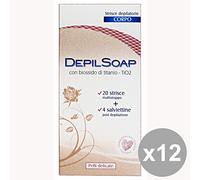 Set 12 DEPILSOAP Strisce Corpo Pelli Delicate X 20 Pezzi Cura del corpo