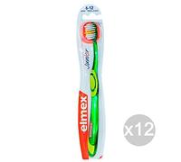 Set 12 ELMEX Spazzolino Da Denti Bambini 6-12 Junior Igiene E Cura Dei Denti