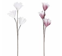 Set 12 Fiori di magnolia artificiali in plastica (PE) h. 104 cm, Sibilla