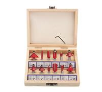 SET 12 FRESE FRESA PER LEGNO SCANALARE RIFILARE SANALATURE FRESATRICE 6.35 mm