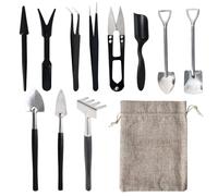 Set 12-in-1 di Strumenti per Piante Grasse con Borsa - Kit di Giardinaggio in Miniatura per Trapianto,Bonsai e Terrari Appassionati di Giardinaggio
