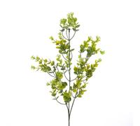 Set 12 Mini Rami Artificiali di Eucalyptus con Fiori H 65 cm