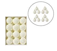 Set 12 Palline di Natale for stile Uncinetto Ornamenti per e Vetrina Esposito