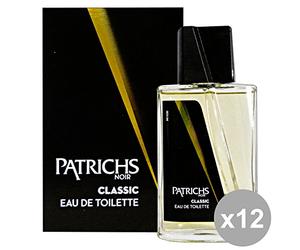 Set 12 PATRICHS NOIR Classico Eau de toilette Colonia Uomo 75 Ml. Profumi