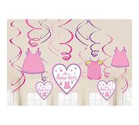 Set 12 Pendenti Swirl 45 cm Vestitini - Shower with Love Girl