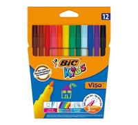 Set 12 Pennarelli Lavabili Bic Visa Kids