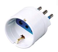 Set 12 Pezzi Adattatore Spina Con Presa Shuko Schuko Tripolare 16a Riduzione sus