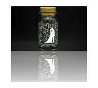 SET 12 PEZZI BOMBONIERA BOMBONIERE AMPOLLA 3X6CM CUORI PORTA CONFETTI MATRIMONIO