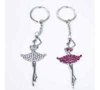 SET 12 PEZZI BOMBONIERA BOMBONIERE BALLERINA GLITTER CC39852 PORTACHIAVI