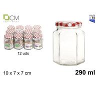 Set 12 Pezzi Contenitore Barattolo In Vetro Con Coperchio Multiuso 290 Ml Cucina