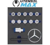 SET 12 PEZZI, INSERTI SPECIALI PER BULLONI DI SICUREZZA PER MERCEDES-BENZ