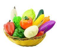 Set 12 Pezzi Modelli di Verdure per Uso Educativo per Arredamento Casa e Foto