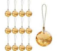 Set 12 pezzi rotondi per sfere di cristallo ornamenti per albero di Natale per d