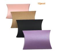 SET 12 PEZZI SCATOLE BOX REGALO IN CARTONE SACCHETTI COLORATE 46X28CM