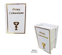 SET 12 PEZZI SCATOLINA LIBRO BOMBONIERA 5.5X8CM COMUNIONE BOMBONIERE CONFETTI