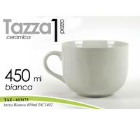 SET 12 PEZZI TAZZA TAZZINA CAFFè 450ML COLAZIONE DELUXE COLORE BIANCO