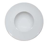 Set 12 Piatti Pasta Bowl Napoli Bianchi 20 cm in Porcellana Saturnia