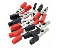 SET 12 PINZE PINZETTE A COCCODRILLO 30 mm PER CAVI FILI E COLLEGAMENTI ELETTRICI