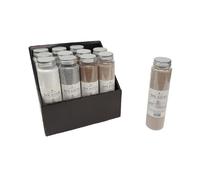 SET 12 PZ BARATTOLO CON SABBIA COLORATA DECORAZIONE DELLA CASA DECORATIVI 133685
