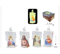 Set 12 Pz Candele Led Lumini Con Goccia a Batteria Luce Decorazione TeaLight New