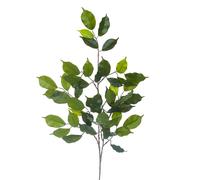 Set 12 Rami di Ficus Artificiale con 42 Foglie Altezza 60 cm Verde