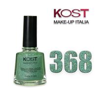 Set 12 Smalti Glitter KOST Make-up Italia Verde Acqua Unghie Brillanti 368