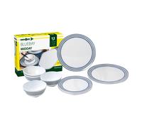SET 12 STOVIGLIE DA CAMPEGGIO BRUNNER "BLUEBAY" IN MELAMINA