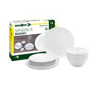 SET 12 STOVIGLIE DA CAMPEGGIO BRUNNER "SPHERICA" IN MELAMINA ANTISCIVOLO