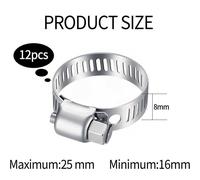 Set 12 Stringi Tubi in Acciaio inox 18-60 mm