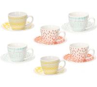 Set 12 Tazzine Tazze da Caffè senza Piattino Iris Agua 80 cc