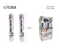 Set 12 Tubo Spara Coriandoli Banconote Cannone Feste Matrimonio Sposi Party New