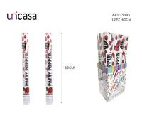 Set 12 Tubo Spara Coriandoli Petali Rose Rosse Cannone Feste Matrimonio Sposi