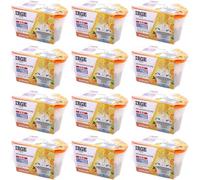 SET 12 vaschette 400 ml assorbi umidità profumate AGRUMI anti odore deumidificatore sali per bagno cucina camper caravan roulotte ripostiglio dispensa armadio