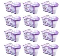 SET 12 vaschette 400 ml assorbi umidità profumate LAVANDA anti odore deumidificatore sali per bagno cucina camper caravan roulotte ripostiglio dispensa armadio