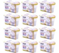 SET 12 vaschette 400 ml assorbi umidità profumate VANIGLIA anti odore deumidificatore sali per bagno cucina camper caravan roulotte ripostiglio dispensa armadio
