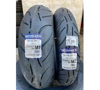SET 120/70-17 180/55-17 METZELER M7 RR COPPIA GOMME PNEUMATICI NEW SPORTEC