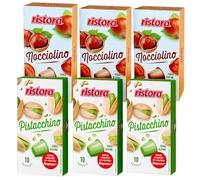 Set 120 Capsule Ristora - 60 Pistacchio + 60 Nocciolino - Compatibili con Macchine ad uso domestico Nespresso* - Bevande Solubili - 100% Made in Italy - Prodotto Originale