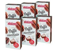 Set 120 Capsule Ristora caffè macchiato Compatibili con le Macchine ad uso domestico Nespresso*