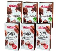 Set 120 Capsule Ristora miste compatibili con le Macchine ad uso domestico Nespresso* 60 cioccolatino 60 macchiato