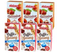 Set 120 Capsule Ristora miste compatibili con le Macchine ad uso domestico Nespresso* 60 Ginseng da zuccherare 60 nocciolino