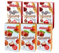 Set 120 Capsule Ristora miste compatibili con le Macchine ad uso domestico Nespresso* 60 nocciolino 60 ginseng