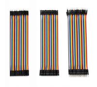 Set 120 Cavetti Jumper 20 cm 2,54 mm per Breadboard | M-M, F-M, F-F