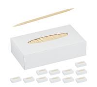 Set 12000 Stuzzicadenti Legno Bastoncini Denti 6,5 cm Stecchini Aperitivi