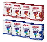 Set 128 Capsule Ristora miste per macchine ad uso domestico compatibili con il sistema A Modo Mio* 64 camomilla 64 ginseng
