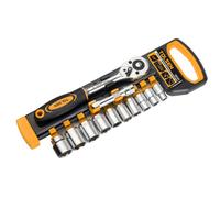 SET 12PZ CRICCHETTO REVERSIBILE CON BUSSOLE DA 3/8